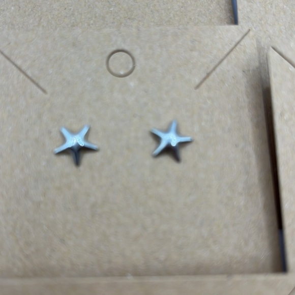 Stud Earrings 6 Pairs Shell Star Heart Cat Round with Rhinestones Ball Earrings - Picture 3 of 10
